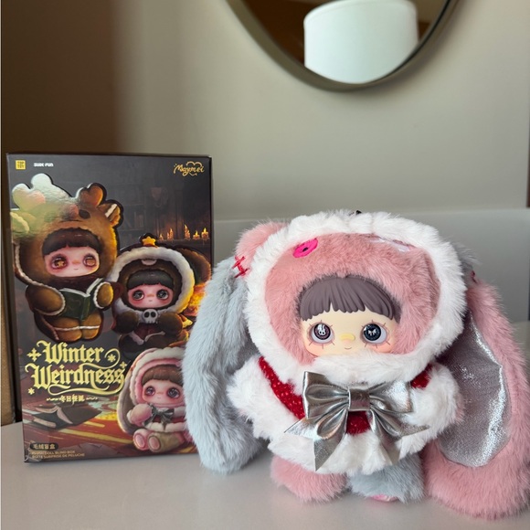 Other - Winter Weirdness Mei Mei Pink Bunny Plush Pendant NIB